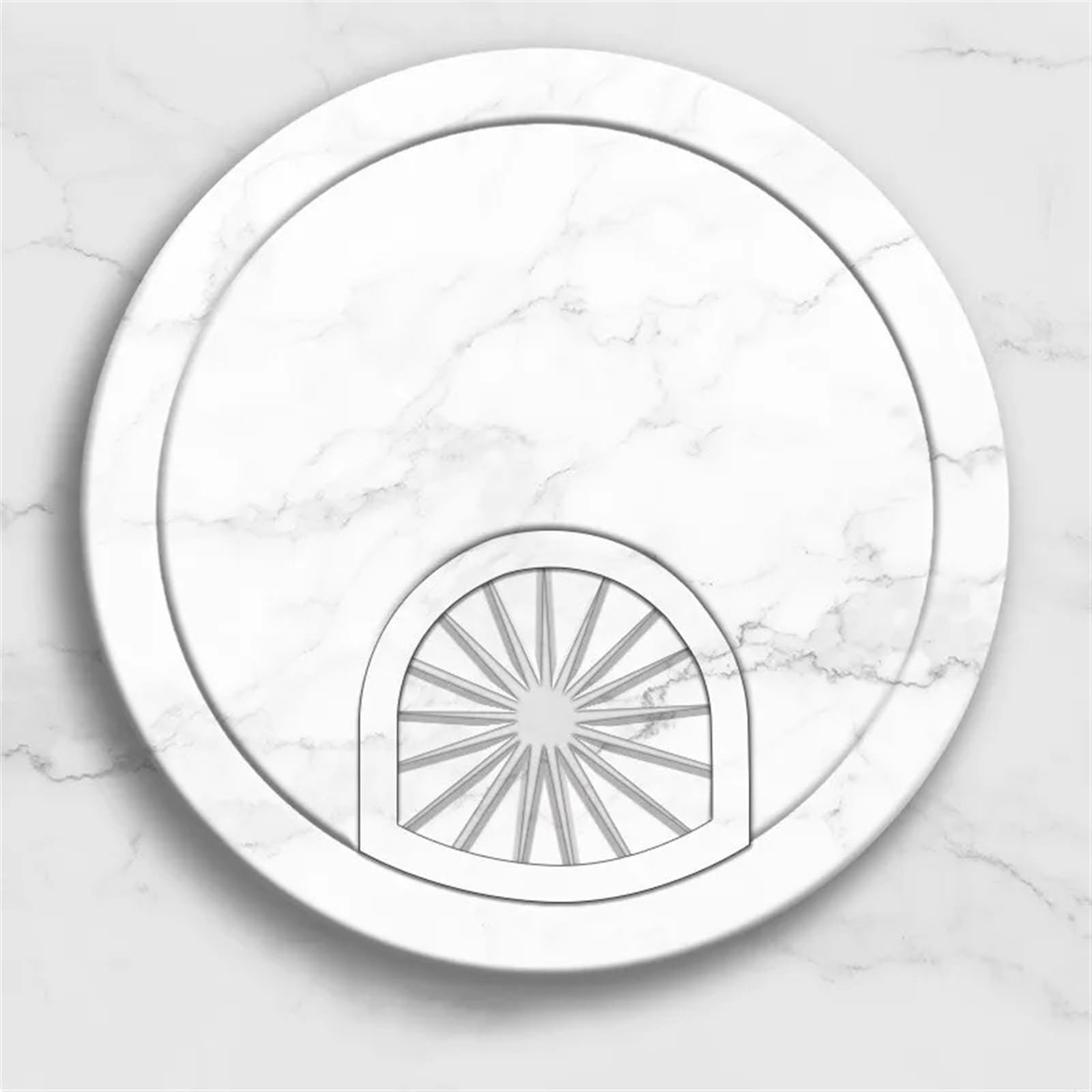 Gommino Per Cavi Da Scrivania Pratico copriforo for scrivania PC, passacavo for cavi, da ufficio, porta di uscita, scatola di linea di superficie for mobili for la casa, ferramenta Passacavi Scrivania