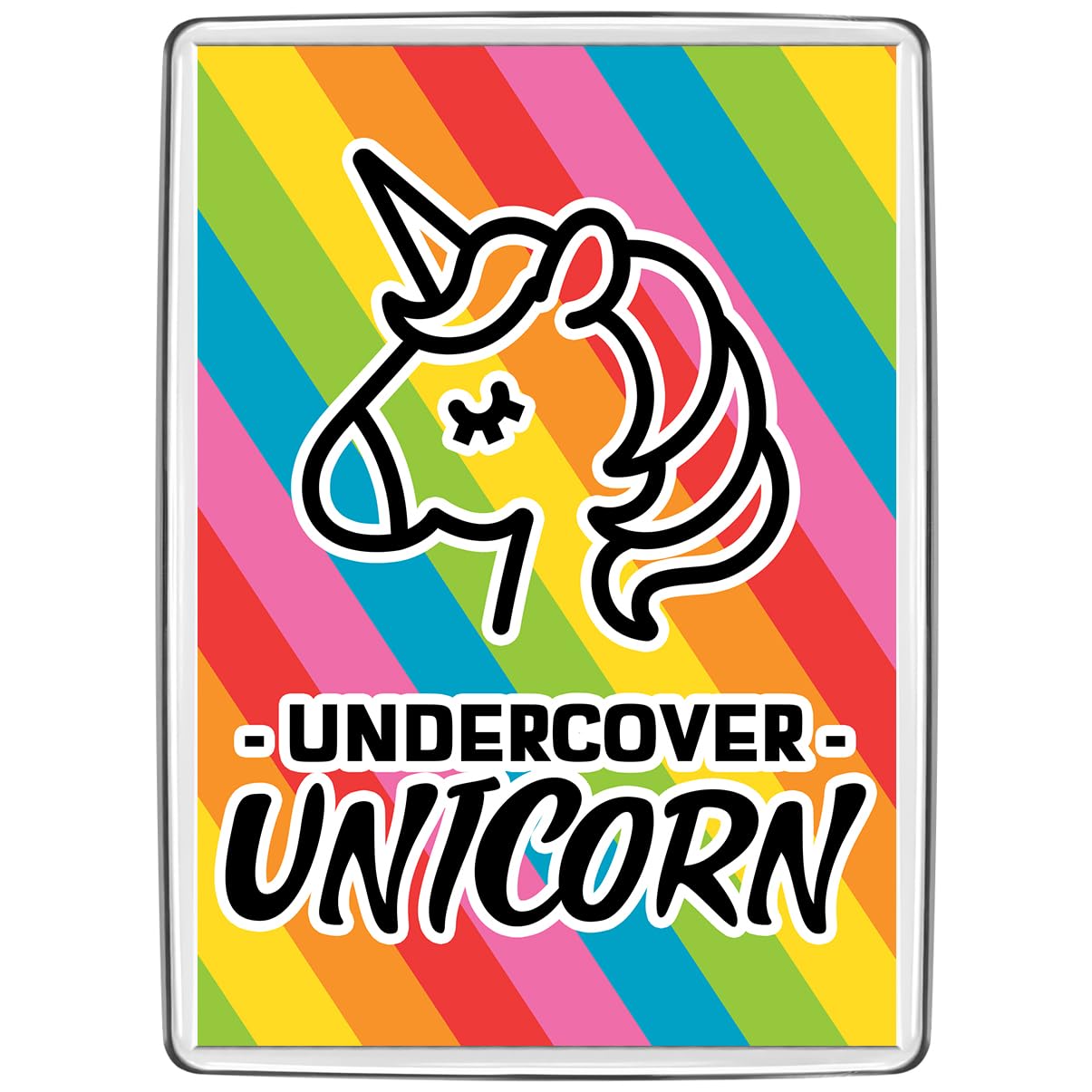 Pixly® Undercover Unicorn Fridge Magnet Large Jumbo Size Funny Joke Keepsake Novelty Refrigerator Magnets Gift