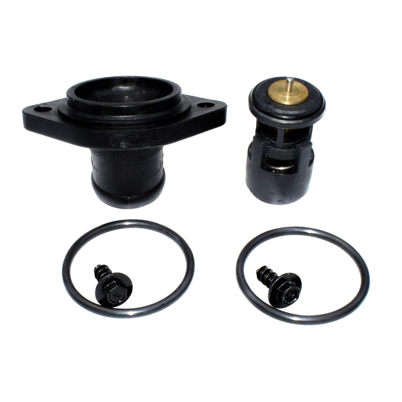 Guarnizioni per bulloni del tappo della copertura flangia termostato liquido di raffreddamento per VW 032121121J / 032121121B 032121110B 032121110P(Dark Grey)