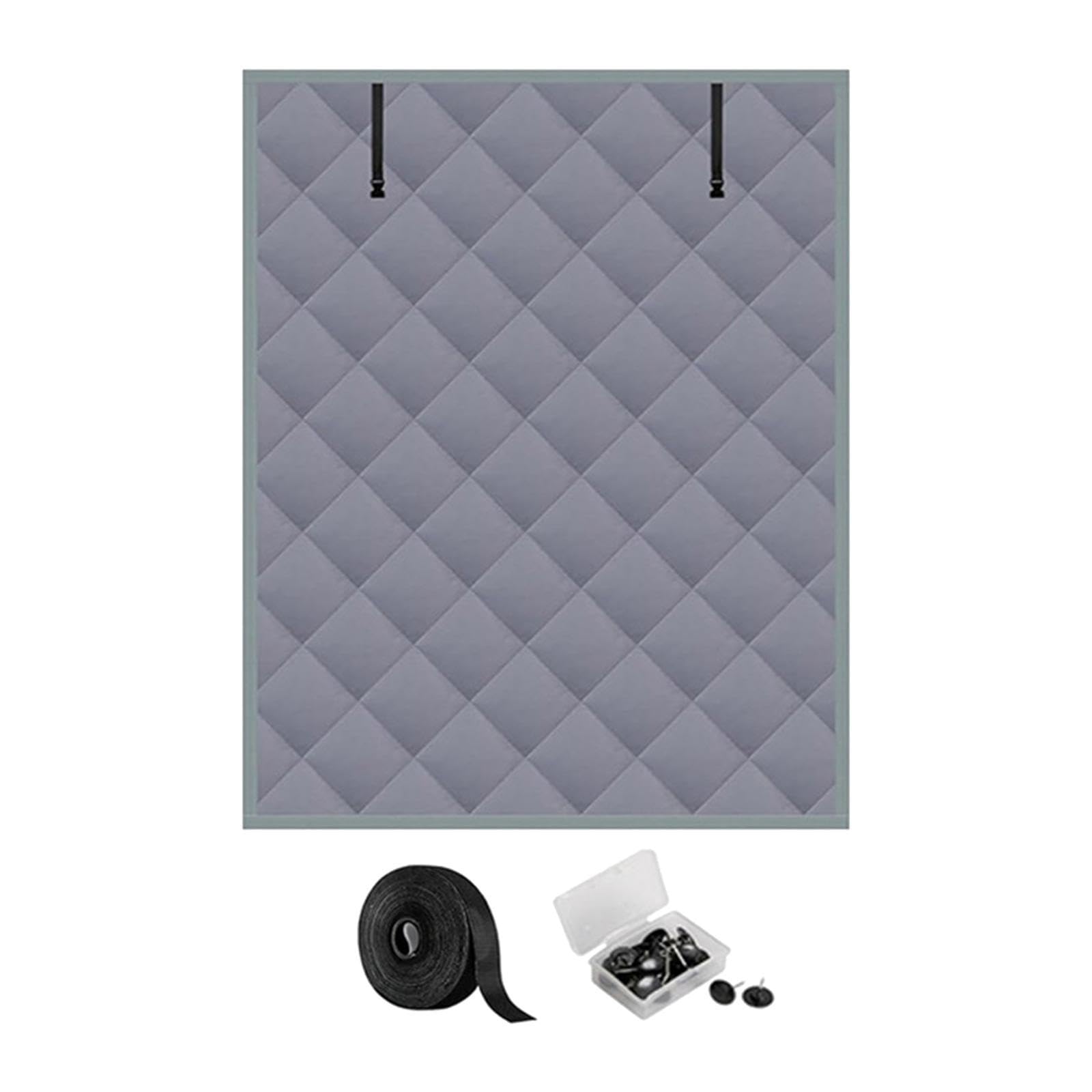 Thermal Window Cover Thicken for Winter Tear Resistant Cotton Blackout Shade 47x63in-image-3