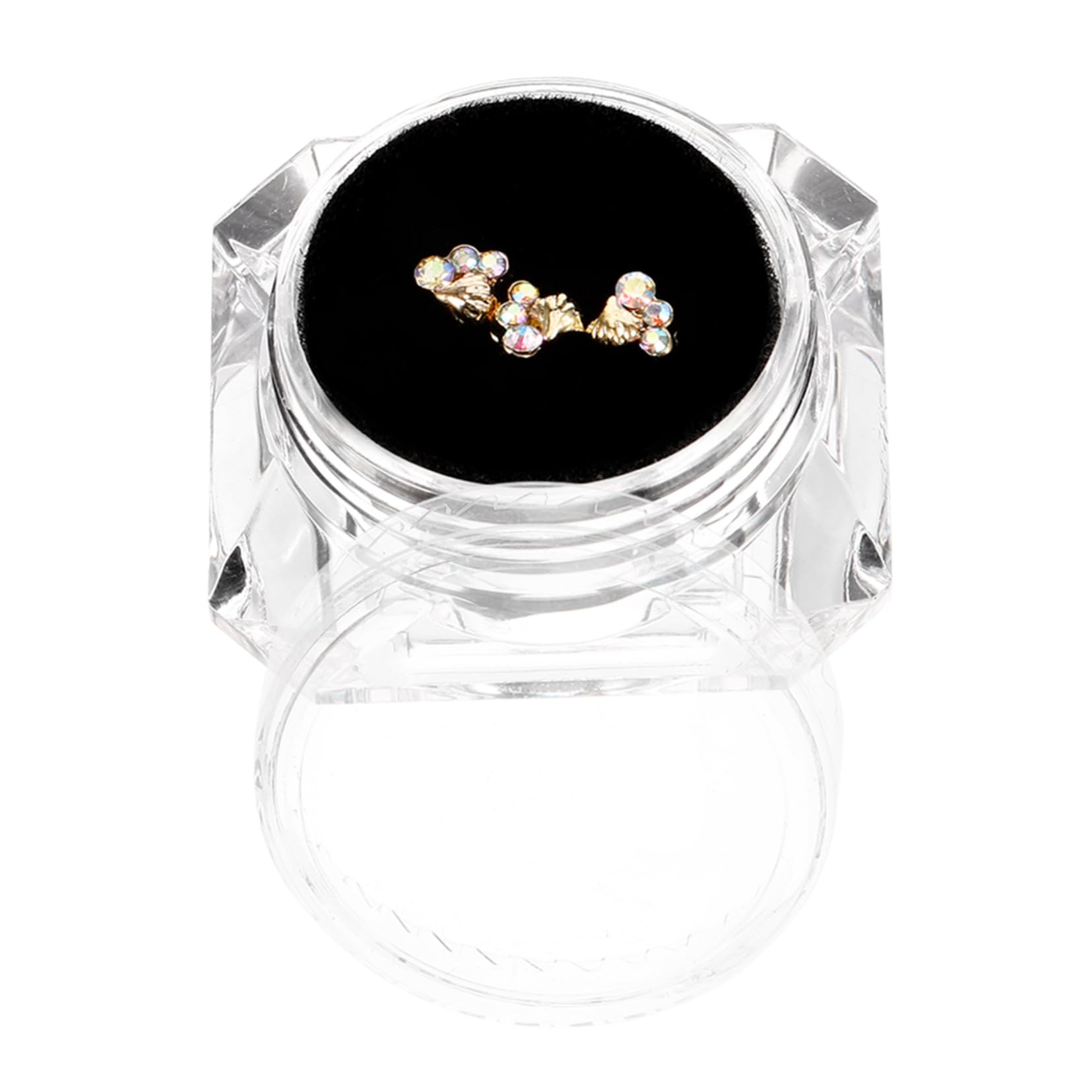 COLLBATH Enhance Your Smile 1 Box of Heart Pearl Tooth Gems Rhinestone Decor for DIY