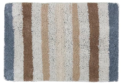 Image of THE HOME TALK Cotton Bathmats | Water Absorbent Runners | Regular Striped Rugs | Floor Mats for Kitchen, Bathroom & Sink | Ultra Soft Mats | Non-Slip Store (‎Sage, 40x60 CM)