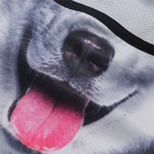 Image of WTACTFUL 3D Animal Ears Balaclava, Breathable Face Mask for Halloween