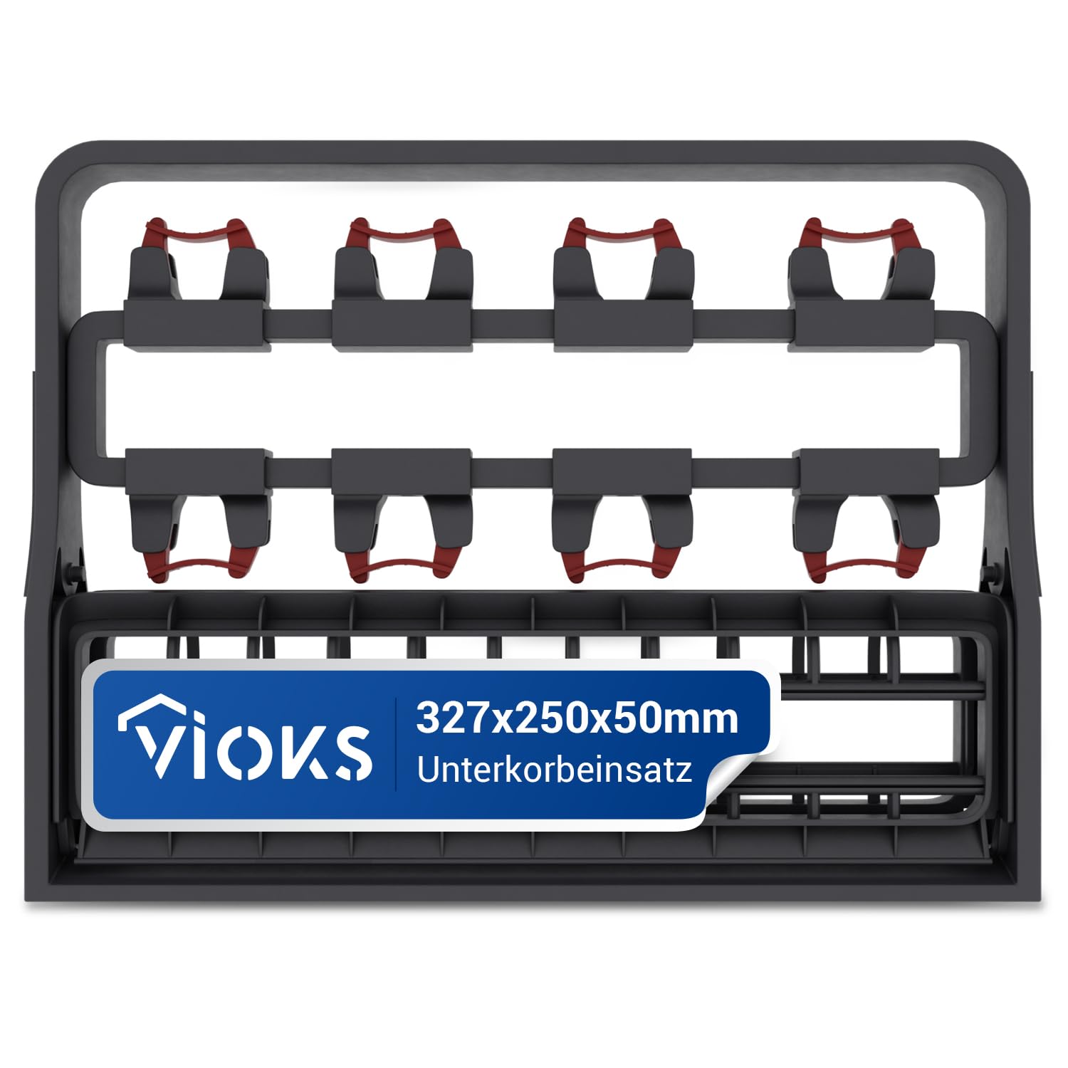 VIOKS Unterkorbeinsatz Universal Ersatz für AEG A9SZGB01 Electrоlux E9DHGB01 9029795540 9029795557 - Geschirrspülerzubehör Überragendes Fassungsvermögen -Korbeinsatz für Gläser in Geschirrspüler