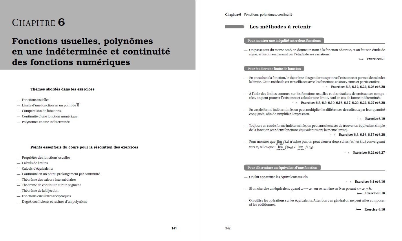Maths et Informatique Méthodes et Exercices BCPST 1 - 6e éd.