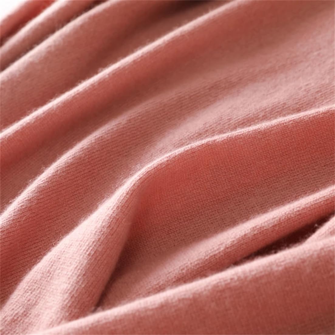 Suéter De Cachemira Liso para Mujer, Jersey Básico con Cuello Redondo, Suéter Cálido De Punto