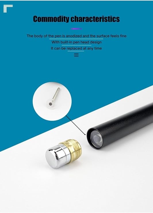 m.tk moveteck Android iPad iPhone Samsung Xiaomi Huawei ile Uyumlu Dokunmatik Stylus Kalem, Mavi