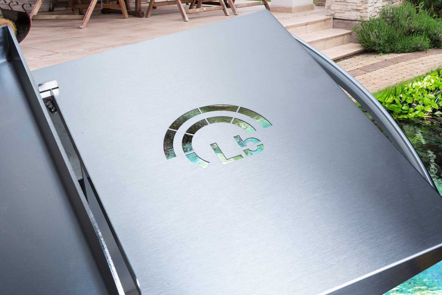 LITTLE BALANCE 8477 Carrello per plancha, Acciaio Inossidabile, Inox