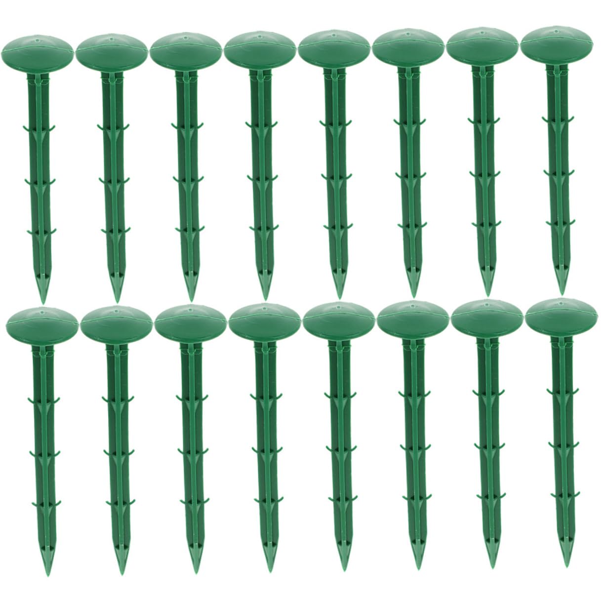 Piquets de Sol en Plastique Vert 150 Pièces pour Jardin