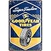 Produktbild Nostalgic-Art Retro Blechschild, Goodyear  Super Cushion  Geschenk-Idee für Auto- und Motorrad-Fans, aus Metall, Vintage-Dekoration, 20 x 30 cm