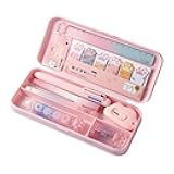 9 Pcs Cute Pink Stationery Set Cat Paw School Supplies Kawaii Office Supplies Including Pens Pencil Sharpener Highlighter Eraser Correction Tape Ruler Utility Knife (Cat Paw-Pink)