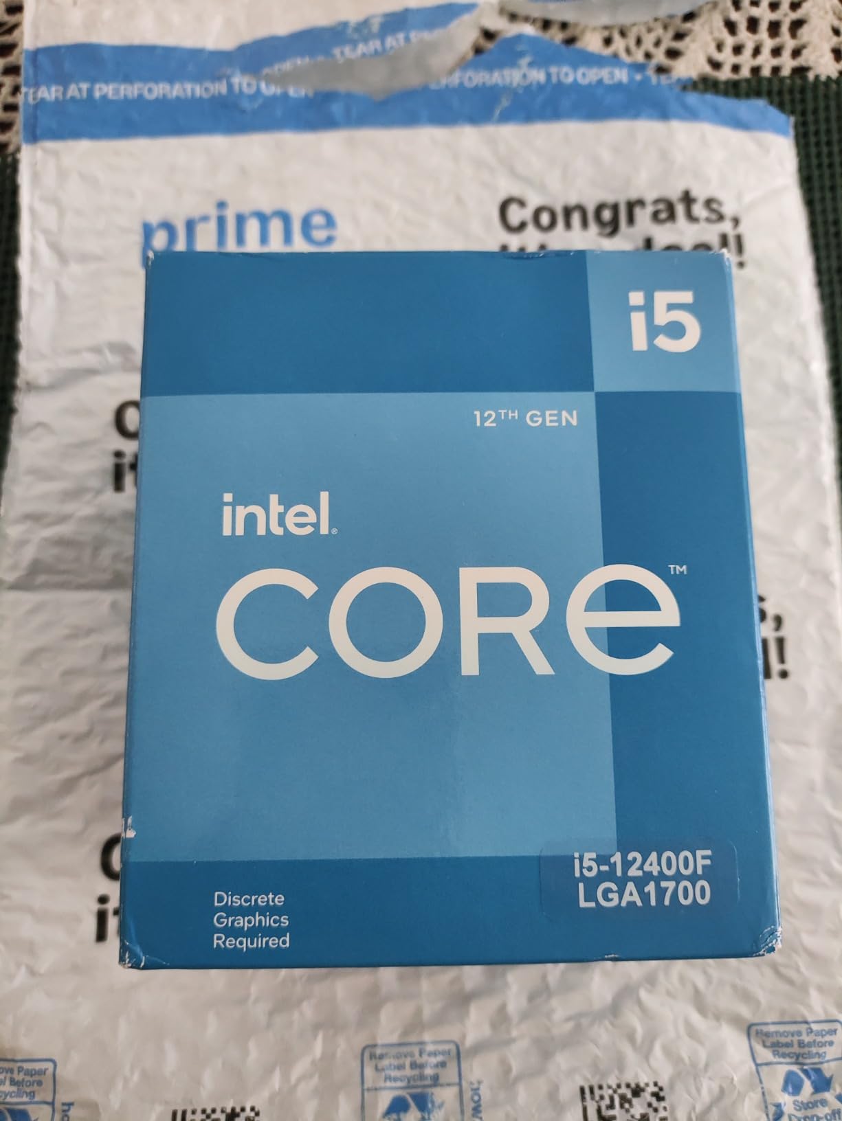 INTEL CPU Core i5-12400F / 6/12 / 2.5GHz / India | Ubuy