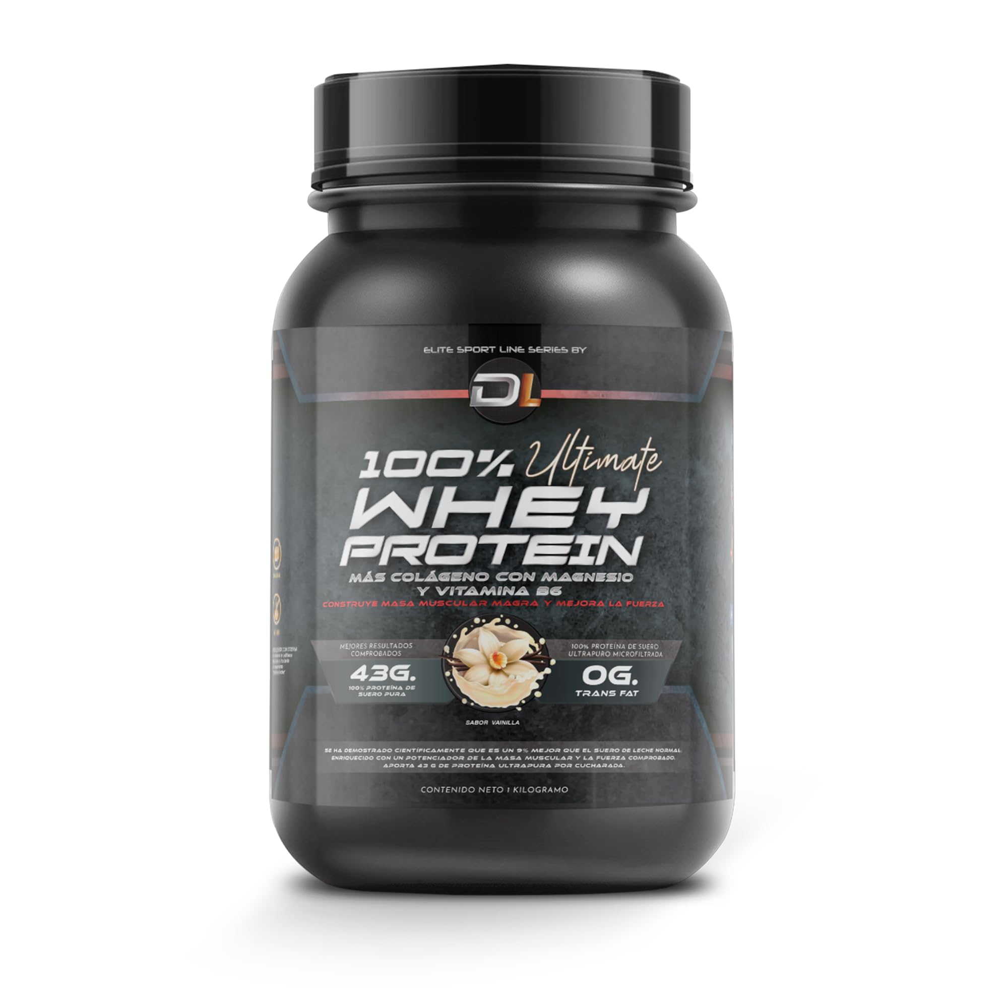 Whey Protein | Proteína en Polvo con Colágeno, Magnesio y Aminoácidos | Aumenta la masa muscular | Apoya el desarrollo y la recuperación muscular | Proteína fácil de digerir | 1kg