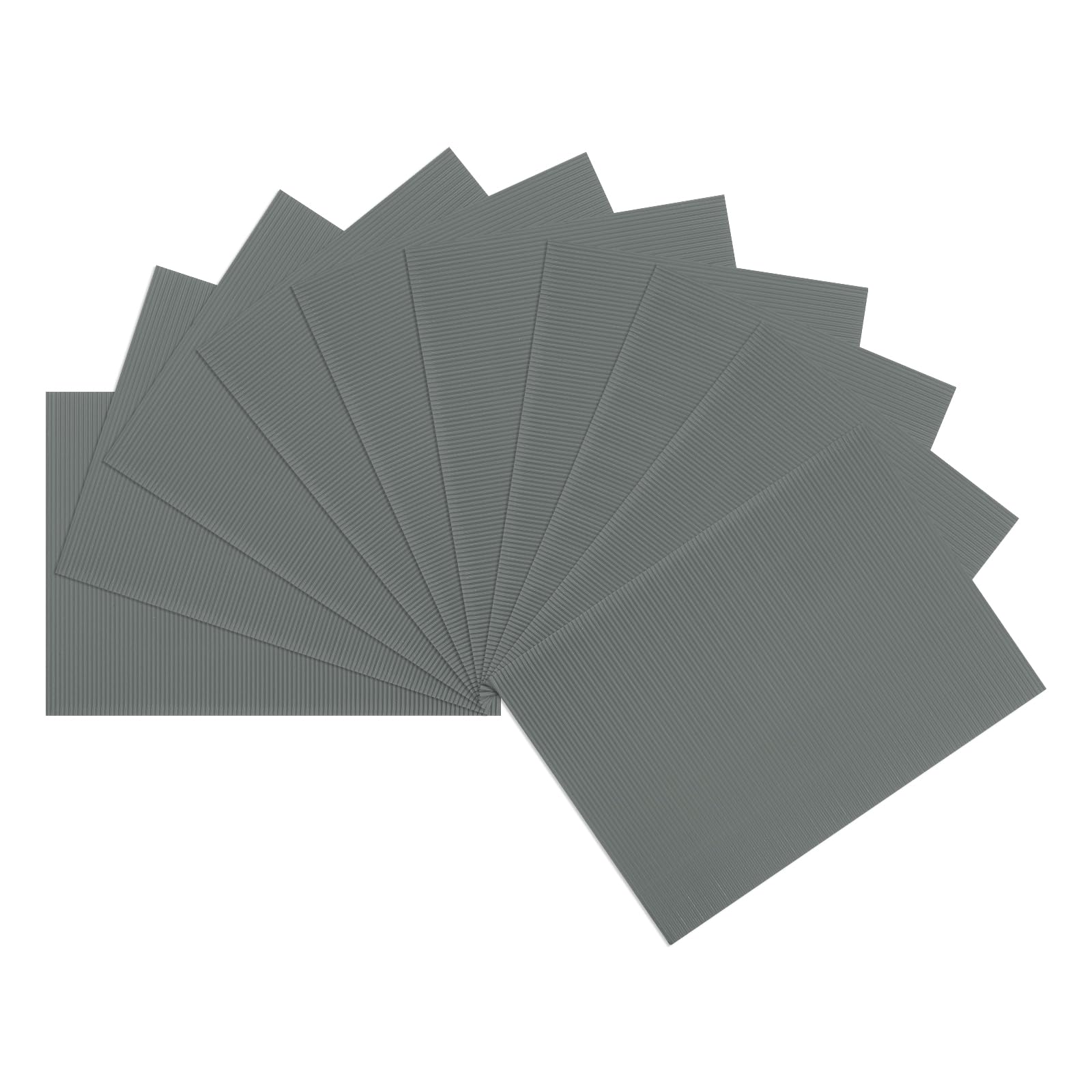 uxcell 10pcs Corrugated Cardboard Paper Sheets,Gray,14 inch x 10inch,for Craft and DIY Projects