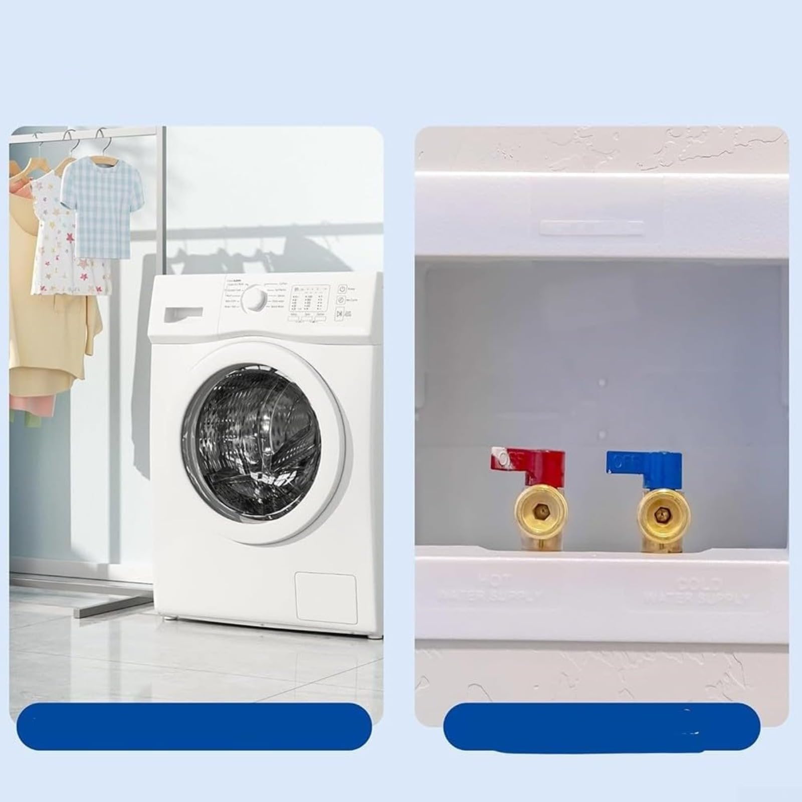 1/2 Stück Wasserschlagdämpfer aus Messing, Wasserhahnschlag-Dämpfer für Waschmaschine, US 3/4" NH Gewinde, Geräuschreduzierung