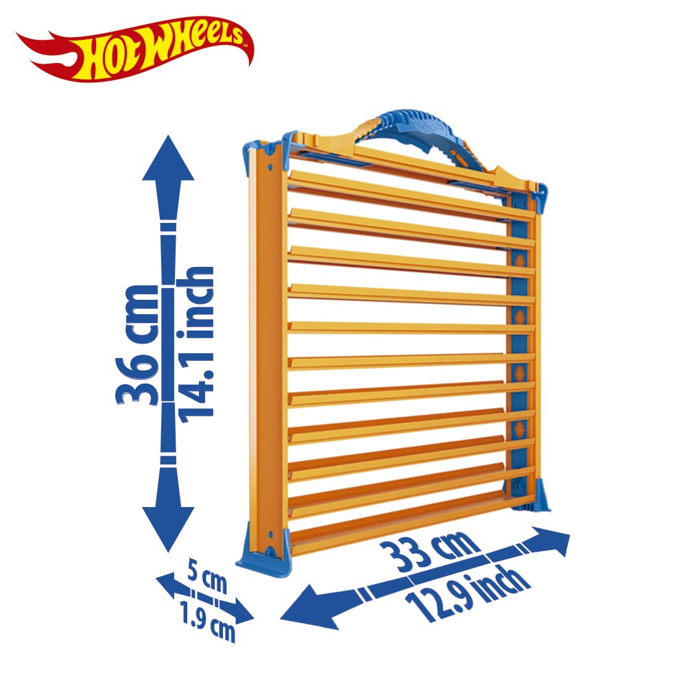 Cefa Toys - MALETIN Porte-Voiture Hot Wheels 3 en 1 (04621).Capacité pour 44 Voitures.