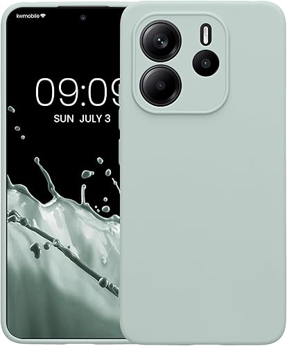 Vista 246 de kwmobile Funda compatible con Xiaomi Redmi Note 11 / Note 11S - Funda protectora de silicona TPU suave y delgada - Azul Báltico Azul (Baltic Blue)