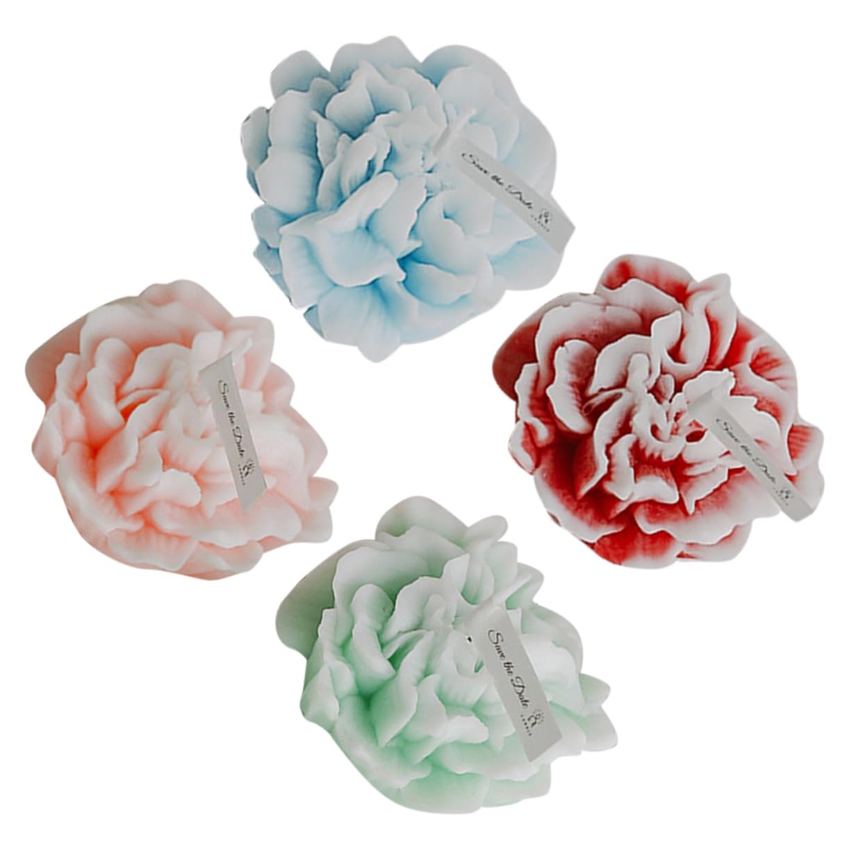 Alipis 5 Set Di Candele Profumate A Forma Di Fiore Per La Decorazione Della Casa Cera Di Paraffina Per La 4 Pezzi*5