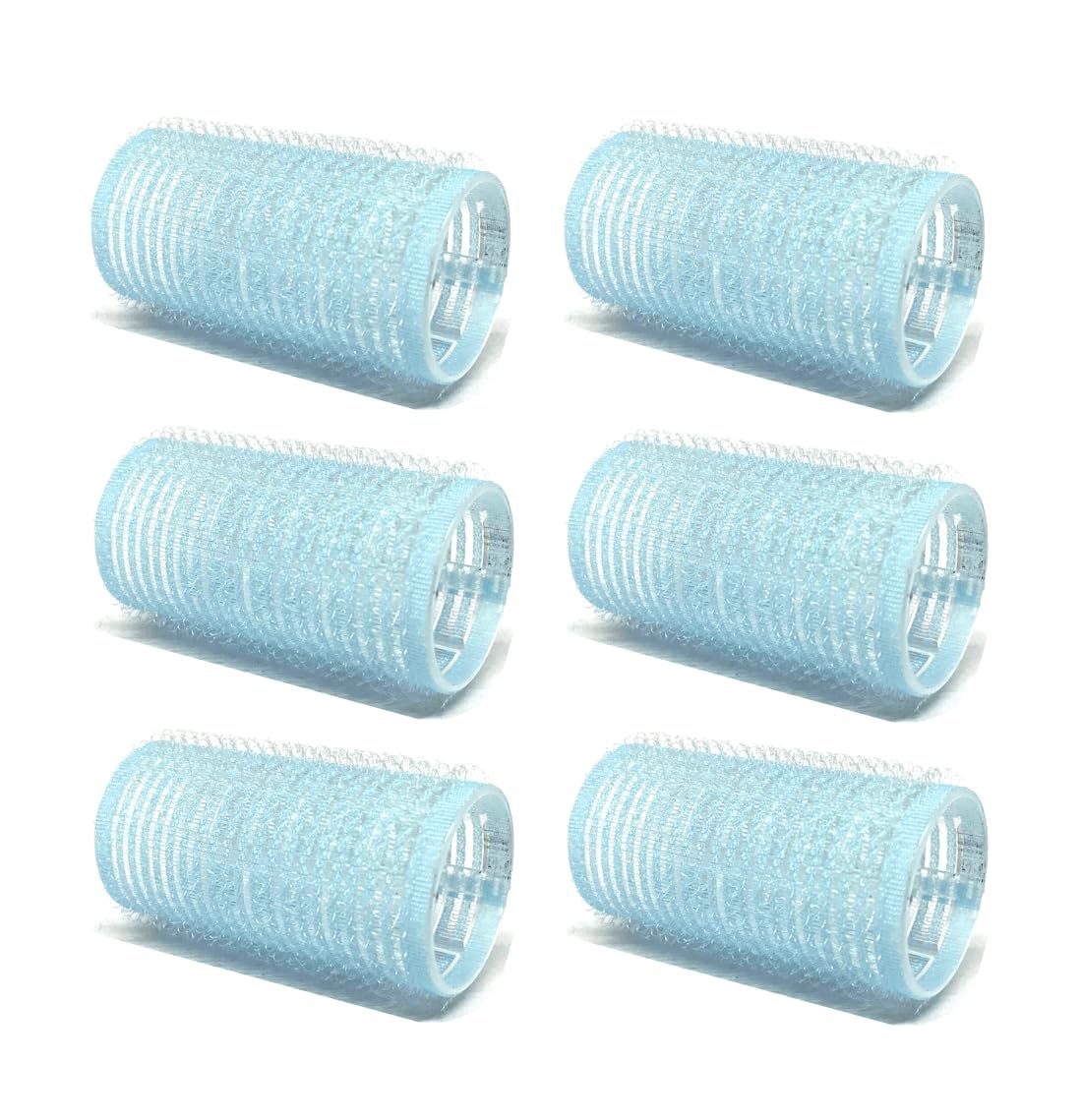 6-Pack Self-Grip Hair Rollers, 3.0cm -3.2cm (1"-1.2") Curlers for Volume, Random Color