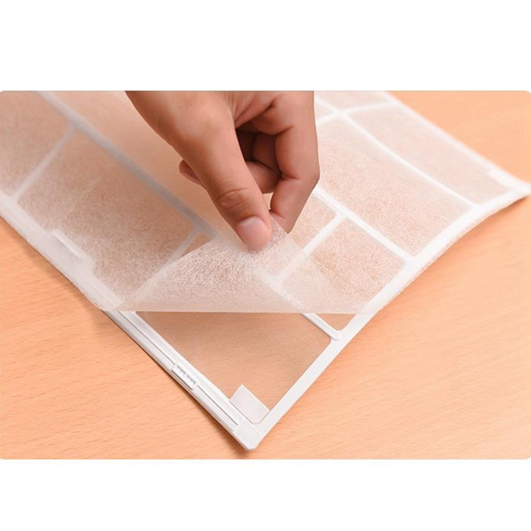 filtro habitáculo Filtros de aire acondicionado de TCF-80Pcs, cubierta de viento, filtro purificador de aire acondicionado cortable autoadhesivo, red de 40x35cm tapa filtro