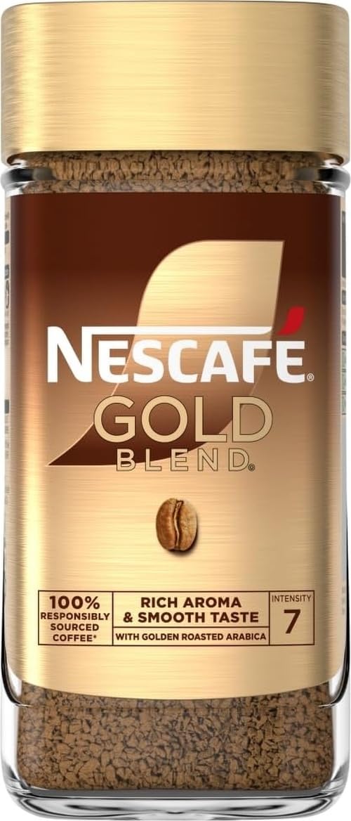 NESCAFÉ Gold Blend Instant Coffee, Premium Instant Coffee, Rich Aroma and Smooth Taste , 200g (Pack of 1)