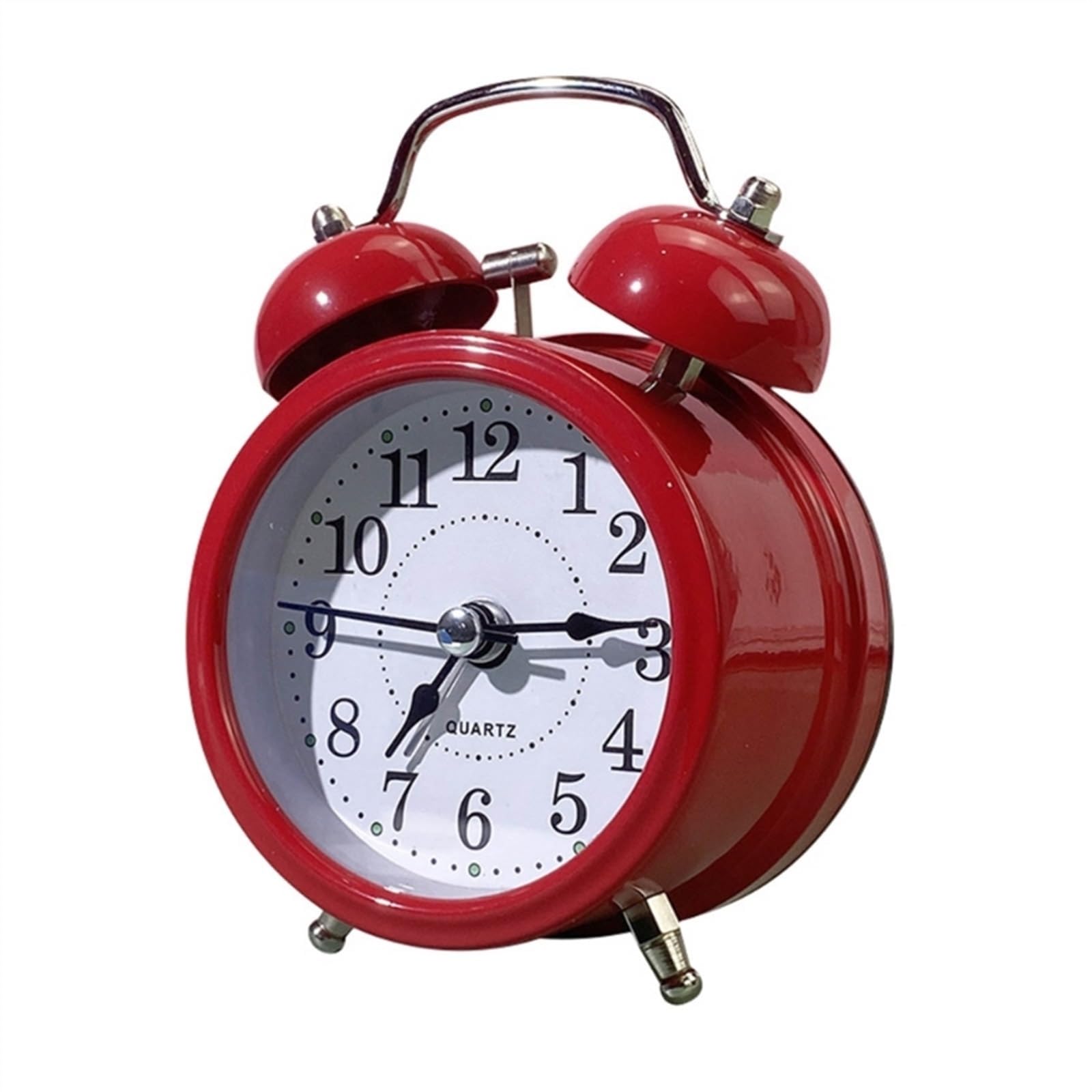 G5z9w3c7m2 Red Loud Alarm Clocks Retro Loud Alarm Clock, Double Bell Battery Pow Bedside Desk Ornament For Home Classroom Decoration Present(Red)