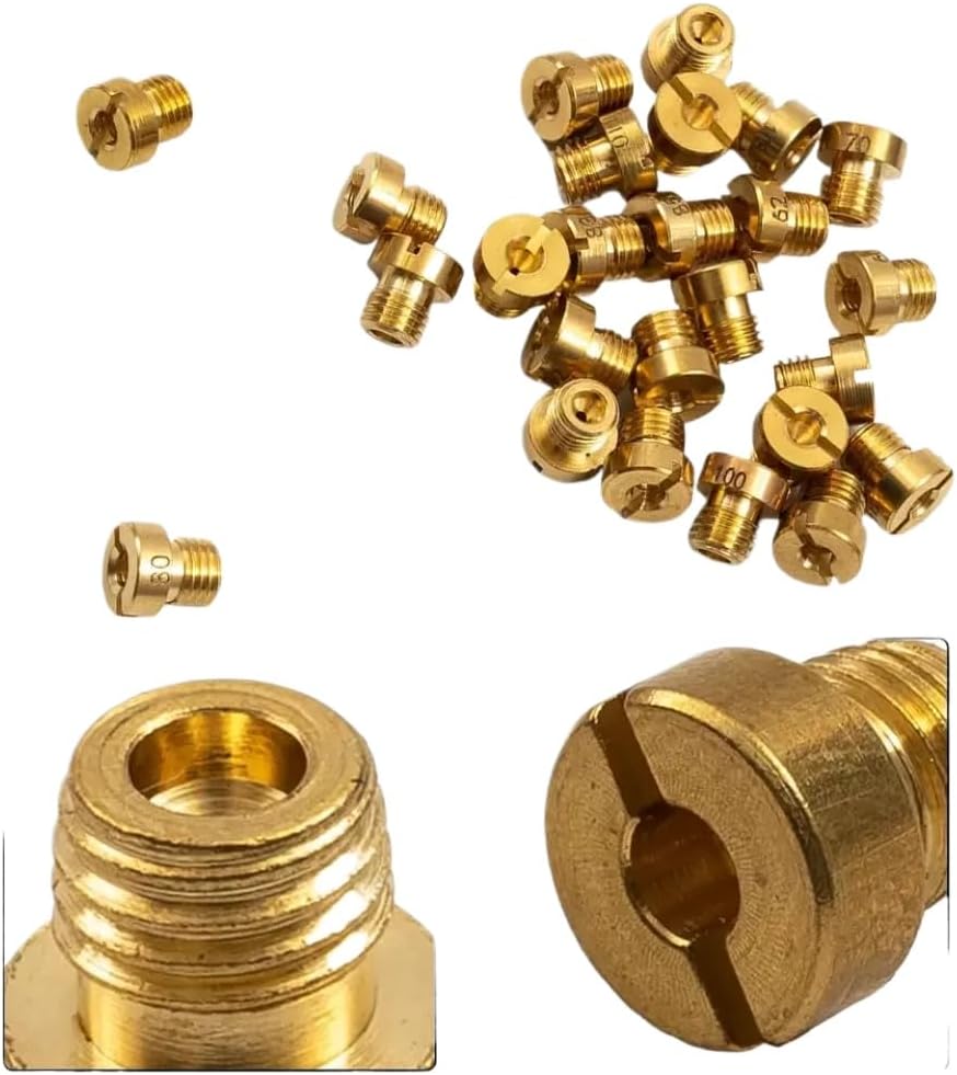 25Pcs Main Jet 55-115 M6 Compatible With Automotive Motorcycle Parts Carburetor Injector Nozzle Replacement 55 115 M6