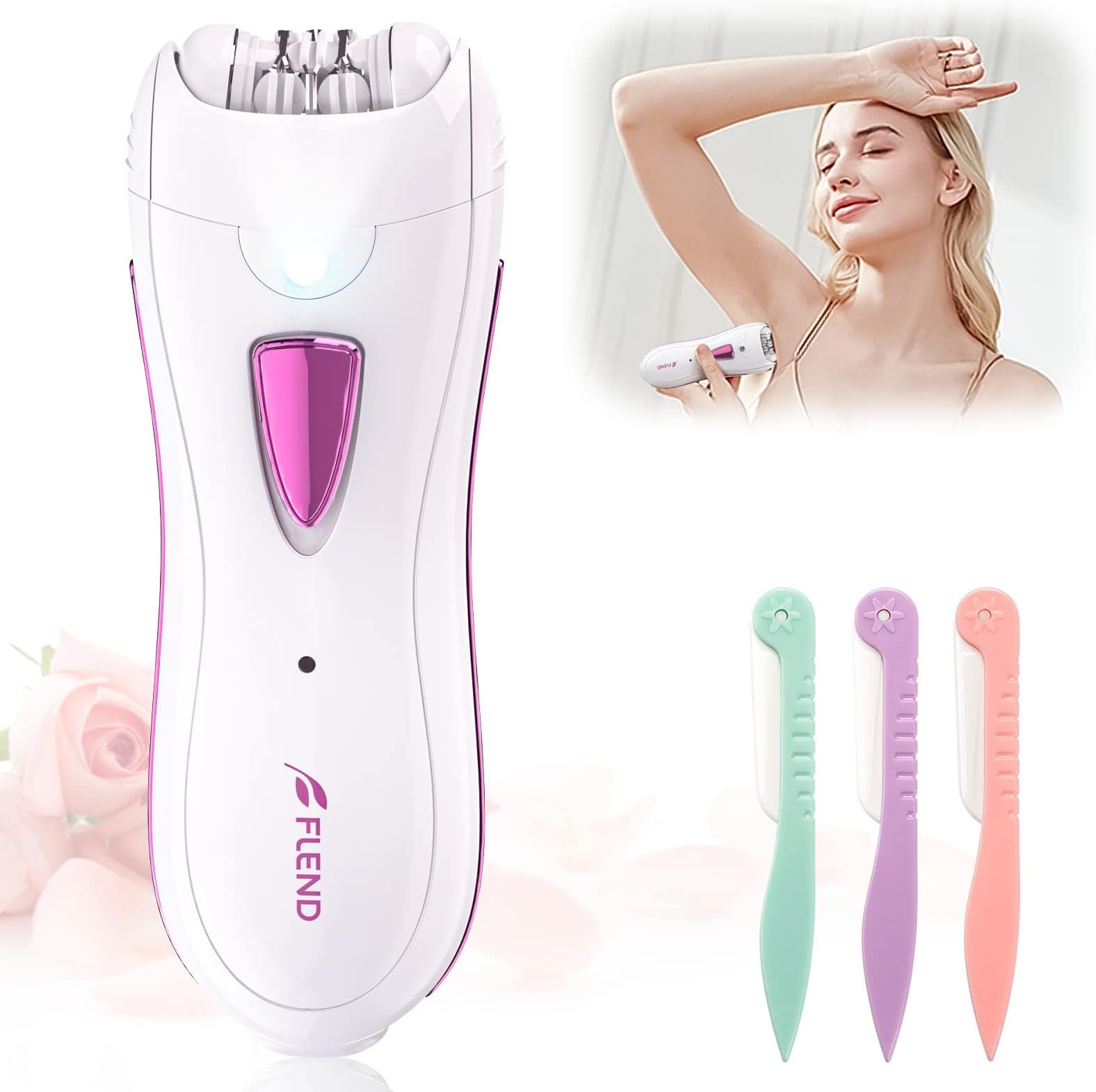Epilator, Facial Epilator, Smooth Glide Epilator for Women Face, Epilator for Women Facial Hair Remover Smooth Glide Epilator for Women Face Smooth Glide Epilator Hair Removal Armpit Bikini Body Leg
