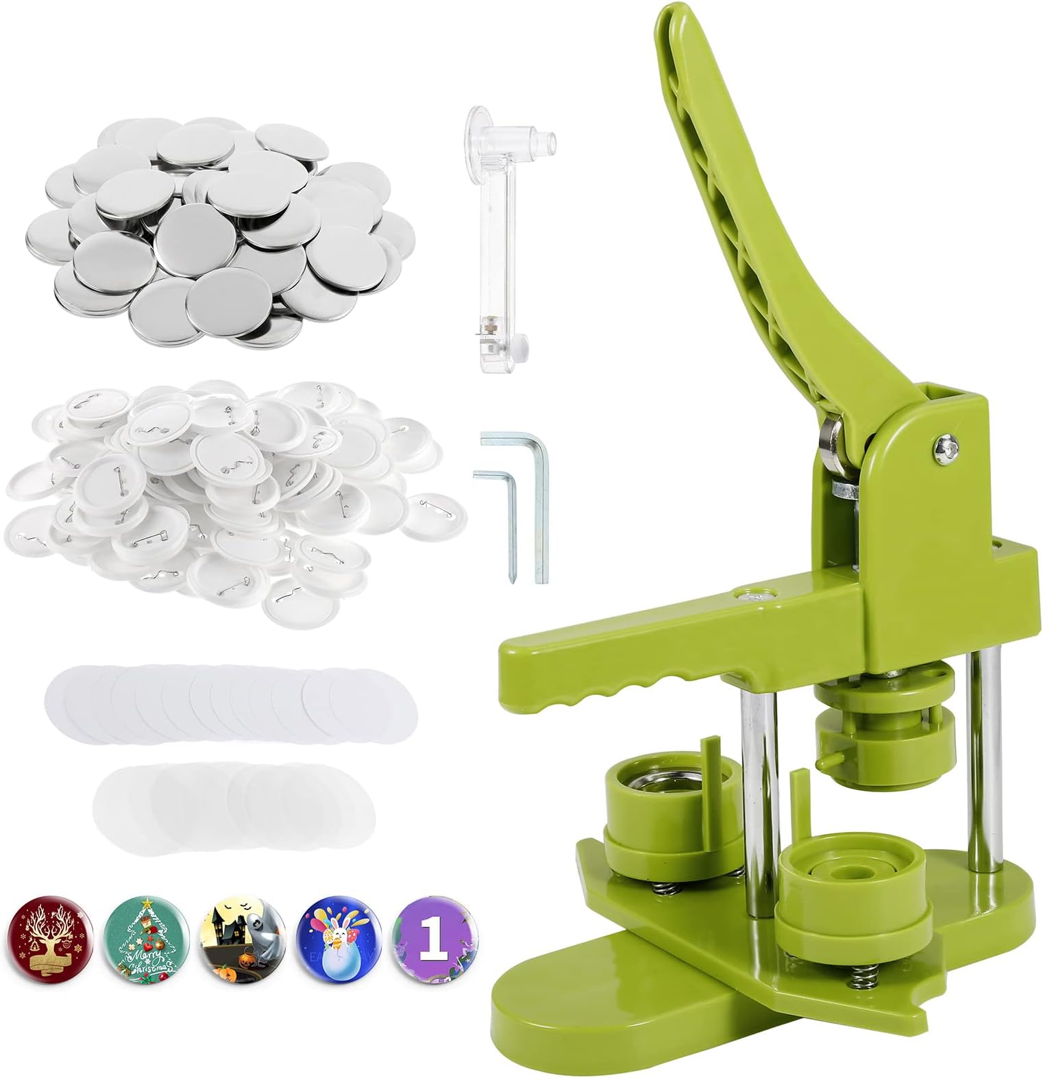 Badge Maker 32+58mm 200 Sets Button Maker Machine, DIY Pin Badge Making ...