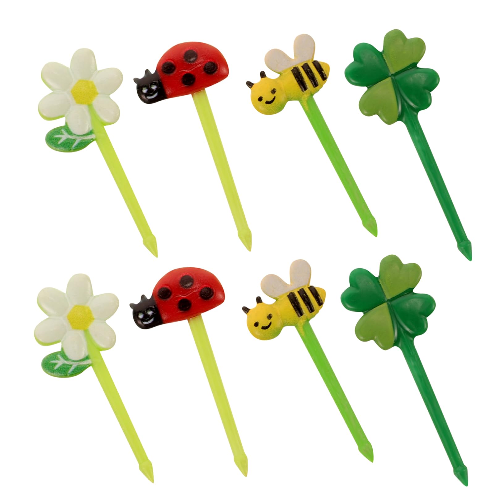 Amosfun 25 Paquetes Tenedor De Frutas Palitos De Pastel Tenedores Para Magdalenas Tenedores De Pastel De Fiesta Selecciones De Postre Selecciones De Fiesta Picos De Pastel El Plastico