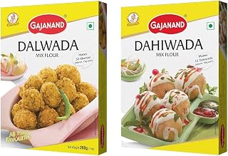 GAJANAND Instant Mix Combo Pack Dalwada Mix Flour, Dahiwada Mix Flour, 400 gm Each Easy to Make Healthy Breakfast mix