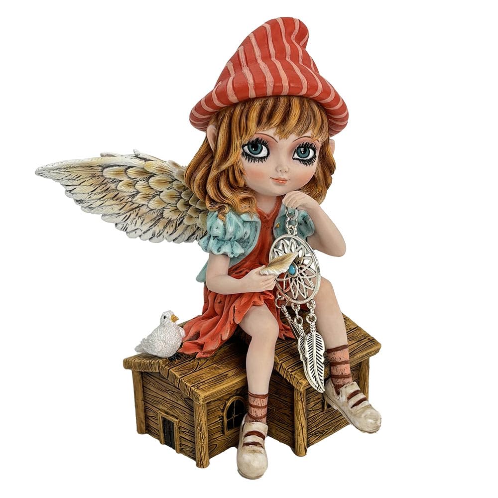 Nemesis Now Fairy Figurine, Hand-Painted Decorative Statue, Decor for Garden Shelf and Home - Autumn FAE