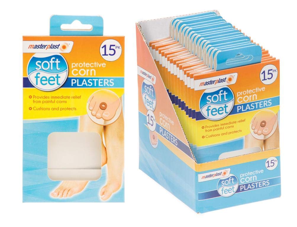 15 Pack Oval Corn Foam Self Cushion Adhesive Protective Ring Pads