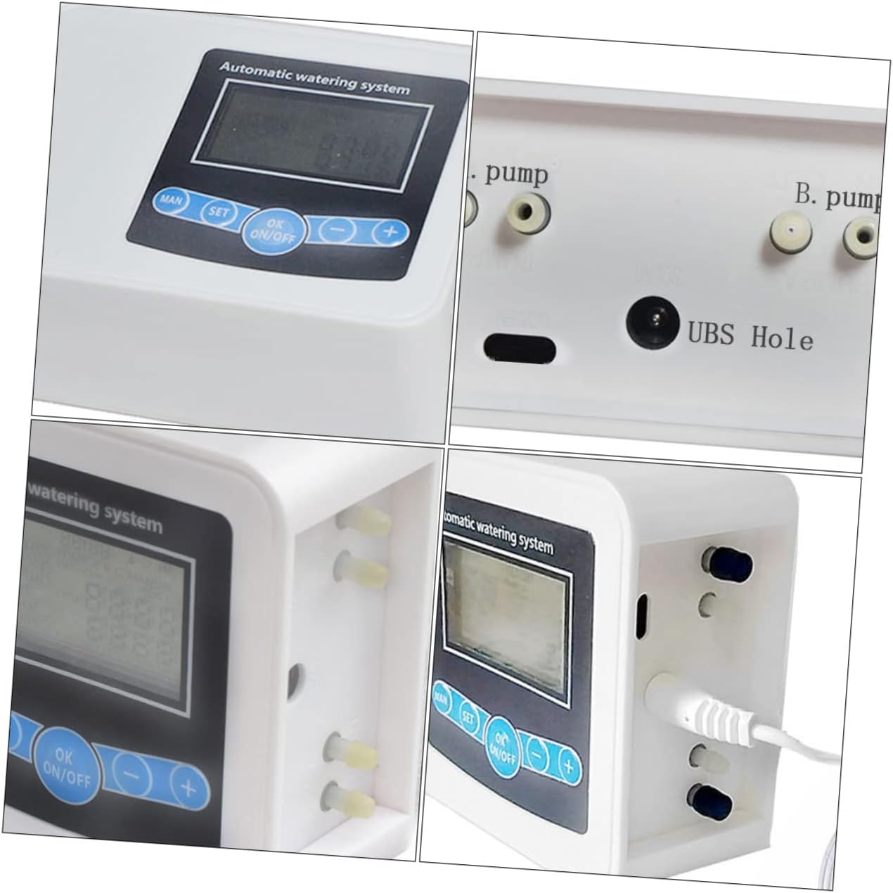 Mikikit Automated Irrigation Timer Double Pump Watering System Solar-Powered for Agriculture