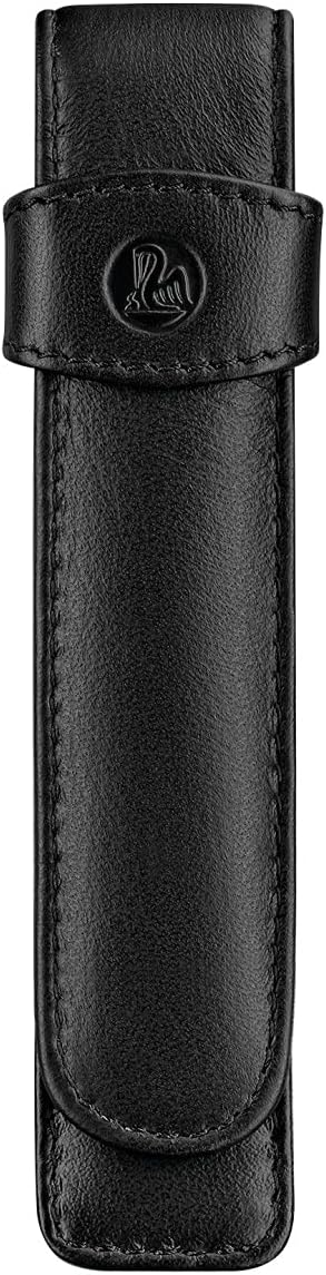 Pelikan 1-Pen Leather Pouch, Black, 1 Each (923409)