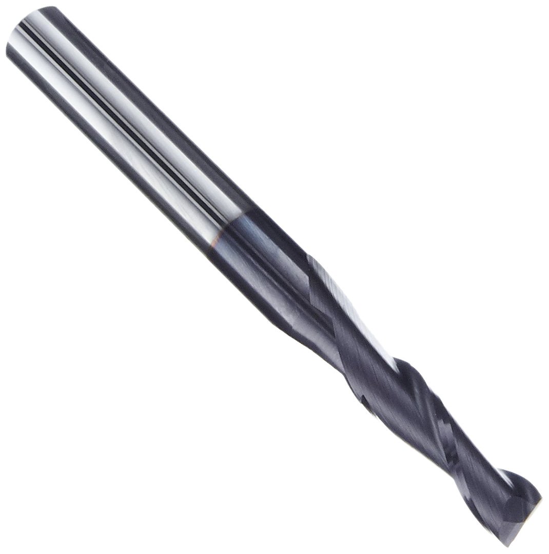 YG-1 6-Flute Carbide Square Nose End Mill - TiAlN Coated, 3/8" Cutting & Shank, 2.5" Length, 40° Helix
