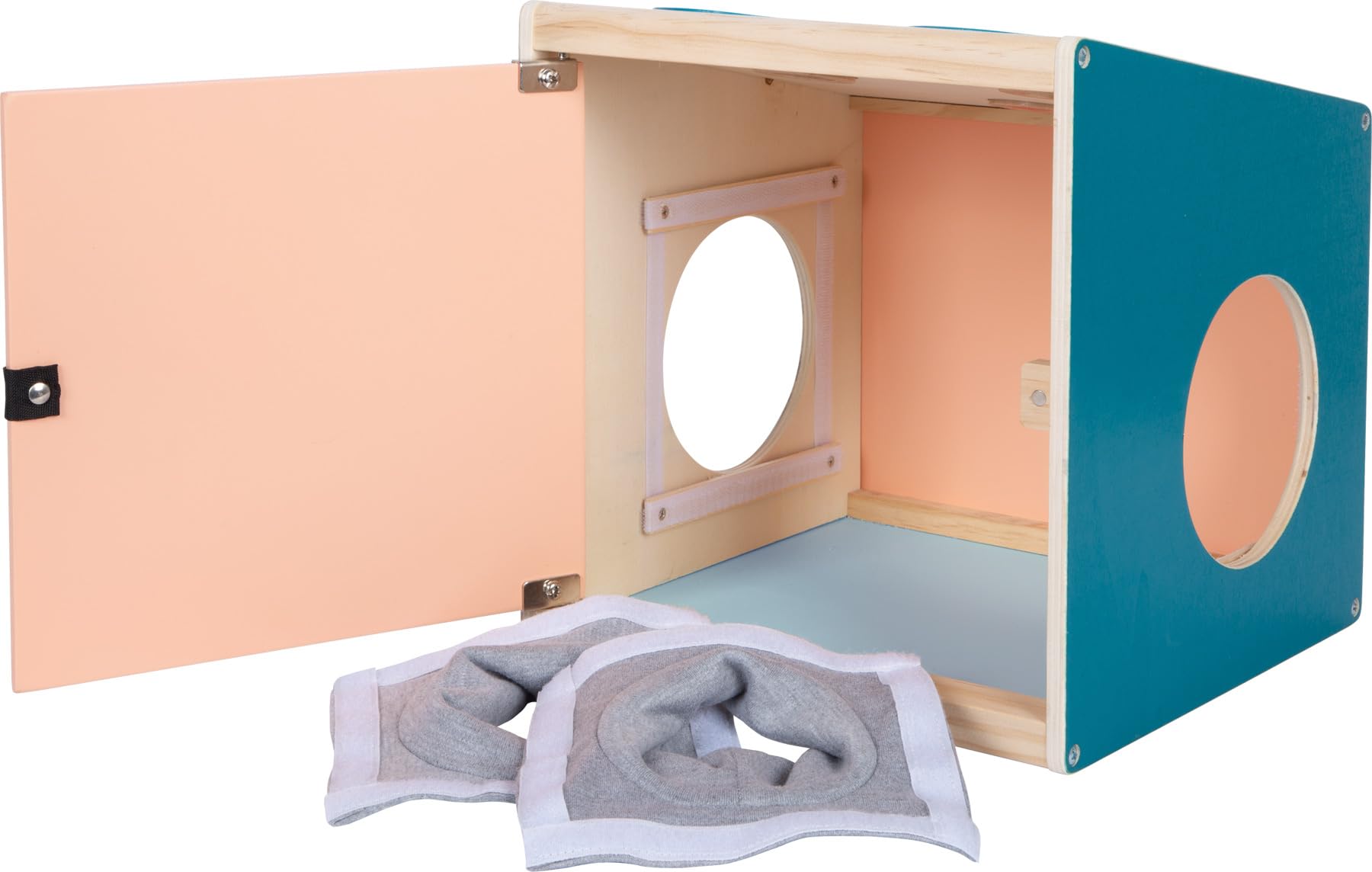 Boîte Tactile Sensory Small Foot Voir Écouter Sentir Toucher Bois 3 Ans