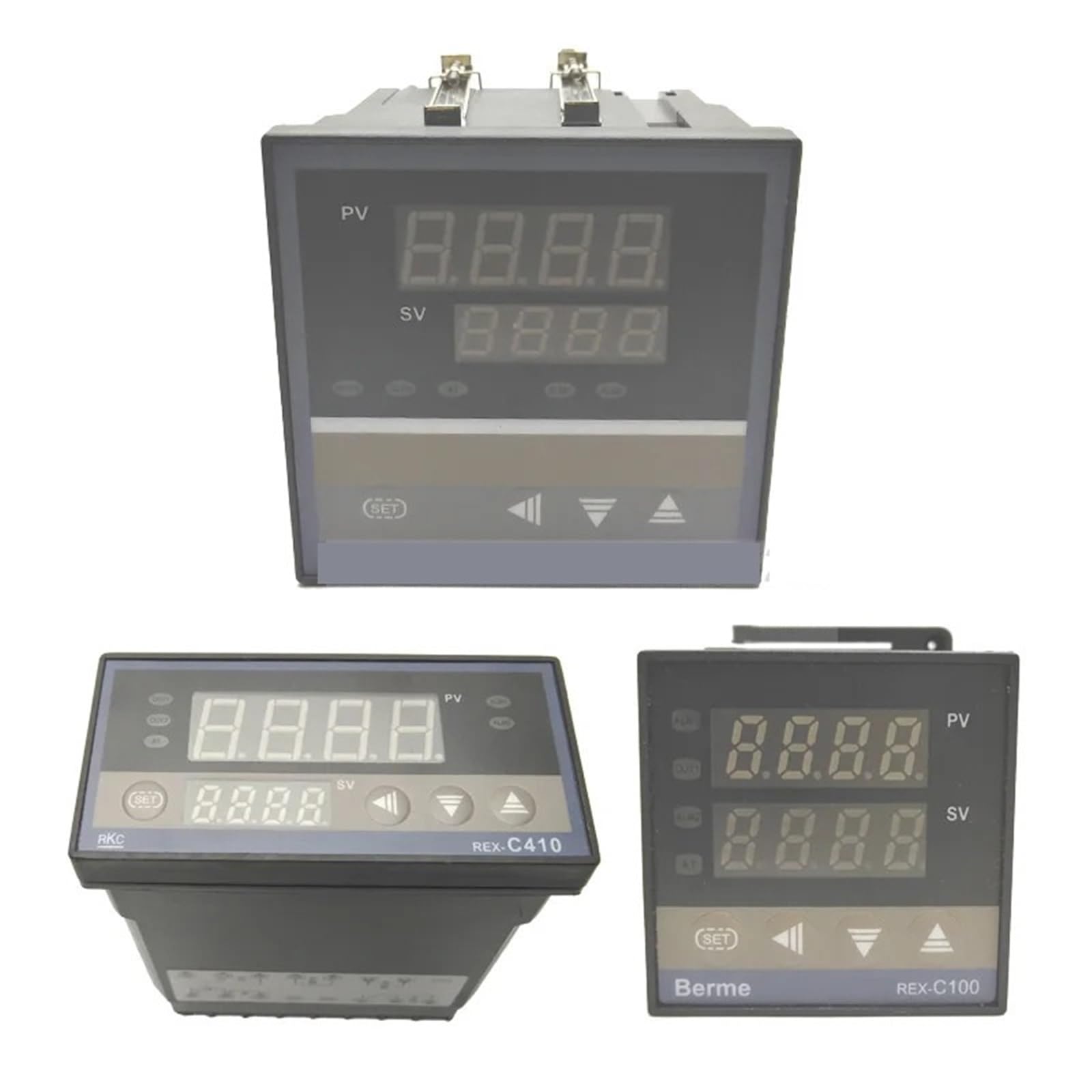 Régulateur de température numérique PID REX-C700 AC 110V 220V avec régulateur de Thermostat de sortie relais SSR RKC 700(Berm C100 SSR)