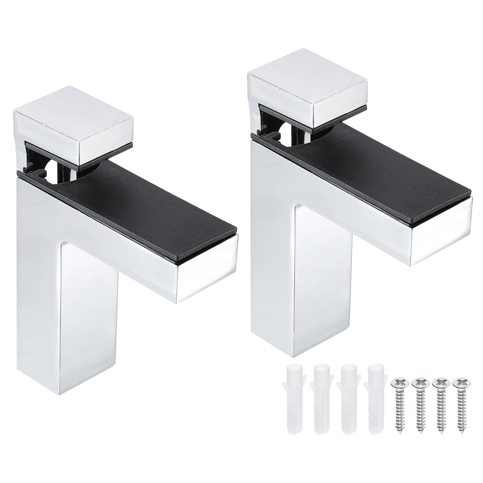 Fixation étagère verre uxcell pour sécuriser les tablettes lourdes sans glisser