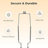 Vista 2 de Juego de soporte de arpa de pantalla de lámpara de 8 9 10 11 12 pulgadas, kit de arpa de lámpara ajustable ALUCSET, se adapta tanto a la varilla