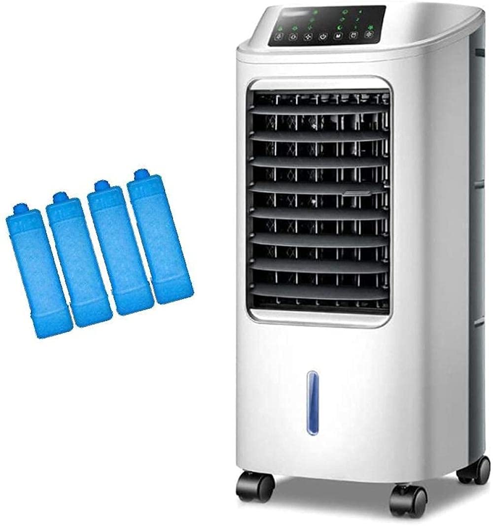 GHHVFEC Evaporative Coolers Portable Evaporative Humidifier Misting With Remote Control Air Conditioner Fan Air Cooler Ideal for Home/Bedroom/Dorm/Office