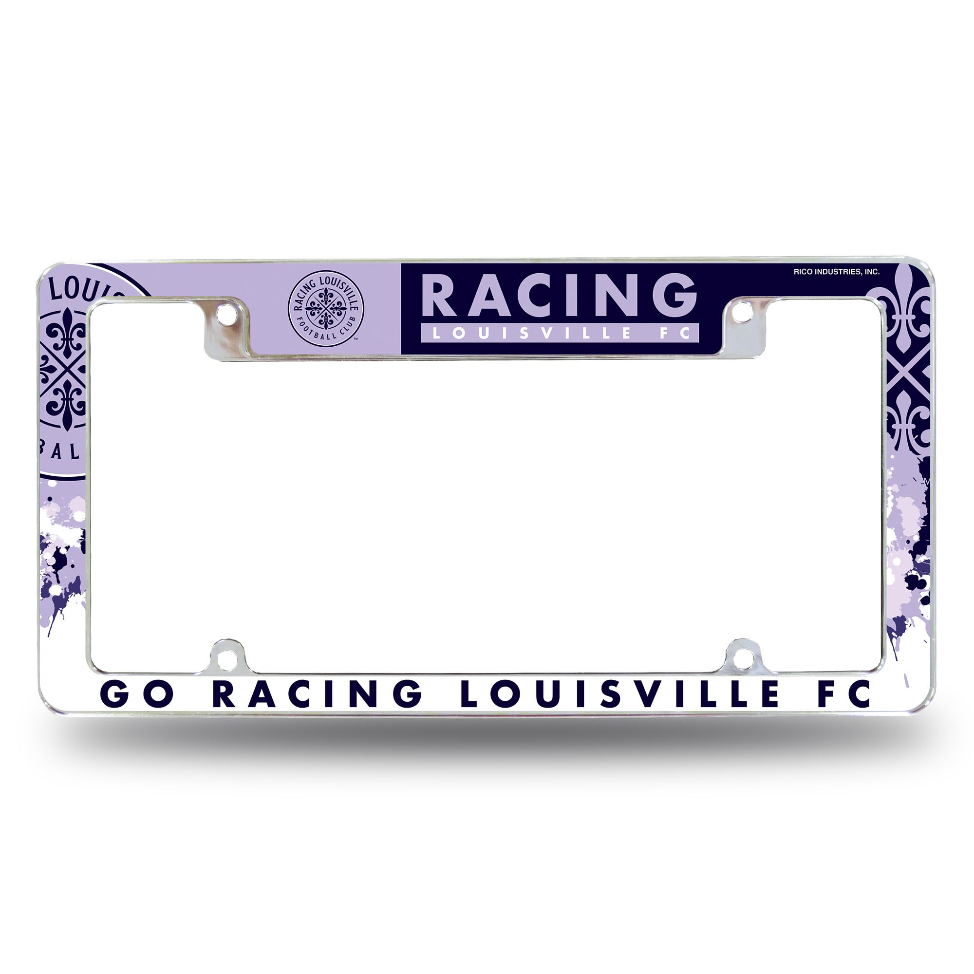 Rico Industries NWSL 12" x 6" Chrome All Over Automotive License Plate Frame for Car/Truck/SUV