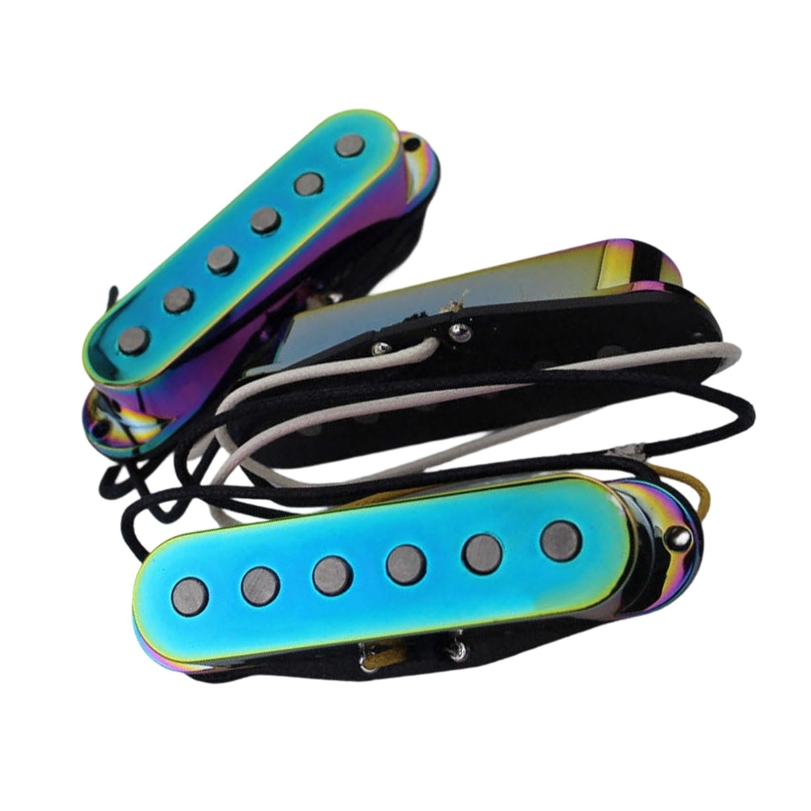 E Gitarren Tonabnehmer Single Coil SSS Set Mit Alnico Magneten Farbiges Zubehör