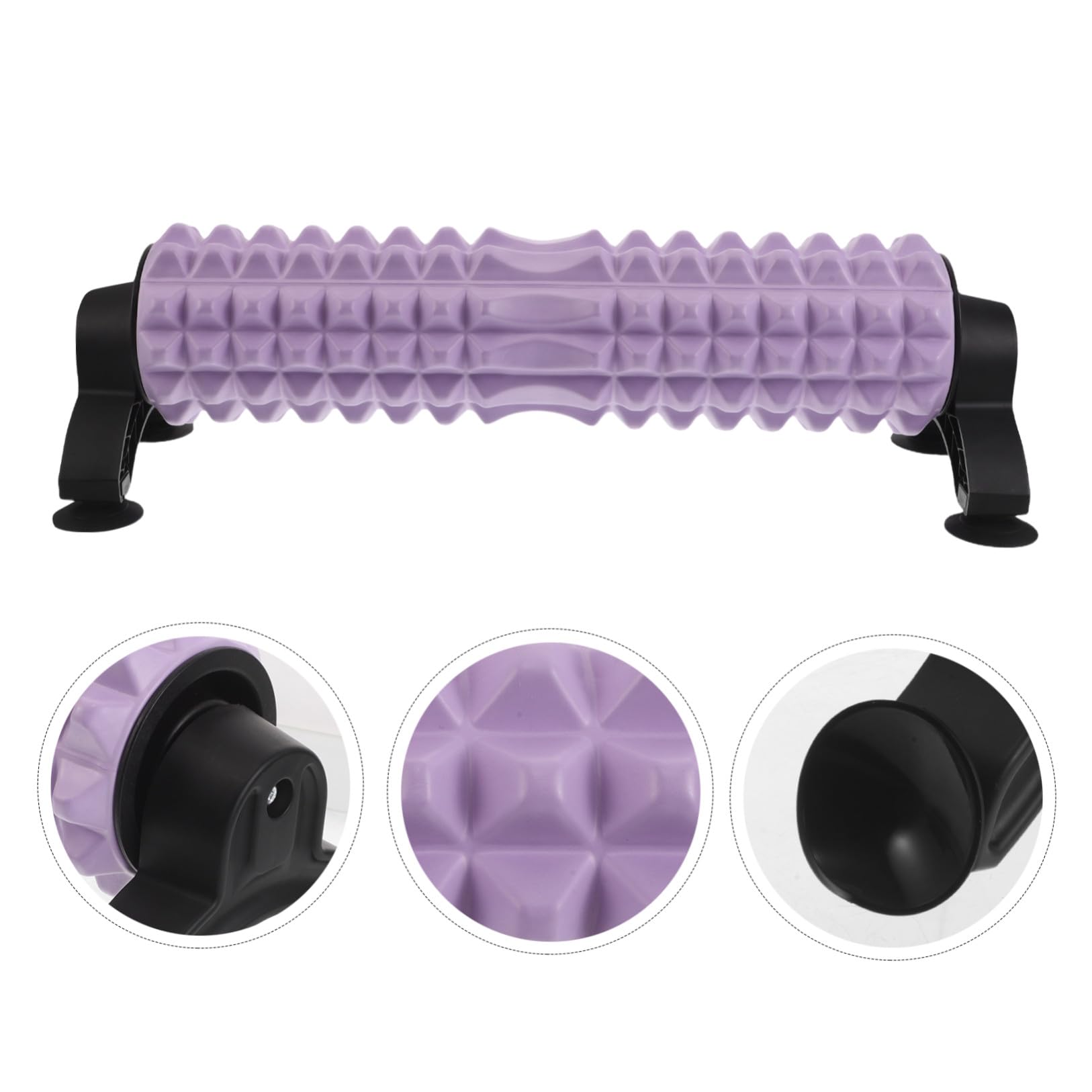 VICASKY Rullo la Flessibilità in Schiuma Solido con Supporto per Massaggio Muscolare Schiena e Gambe per Fitness e Yoga
