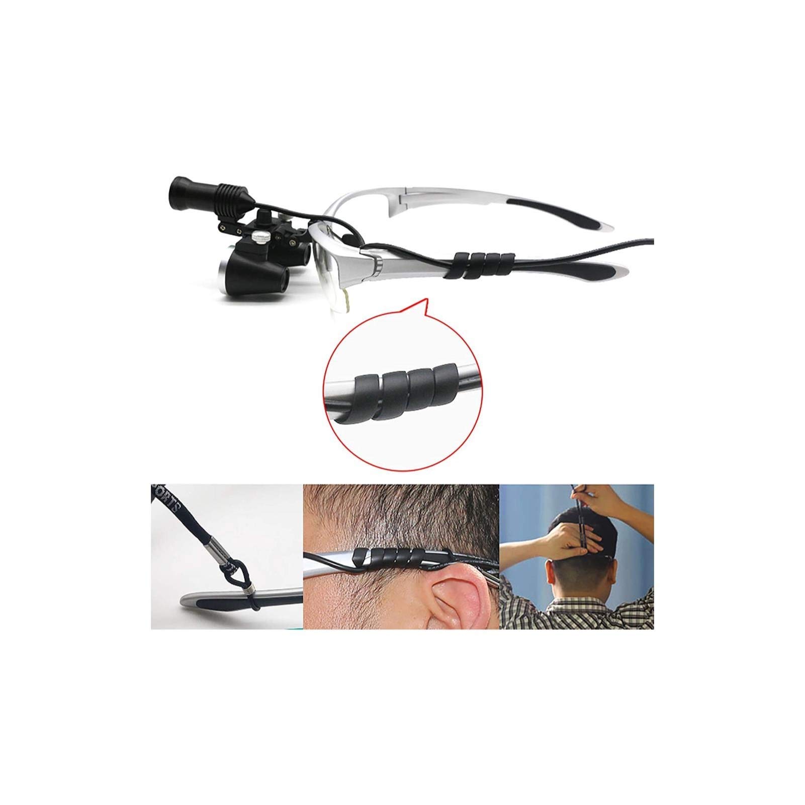Lupas con Montura para La Cabeza, Lupas con Luz Led, Lupa Binocular con Foco, Gafas con Luz para Eryloupe,