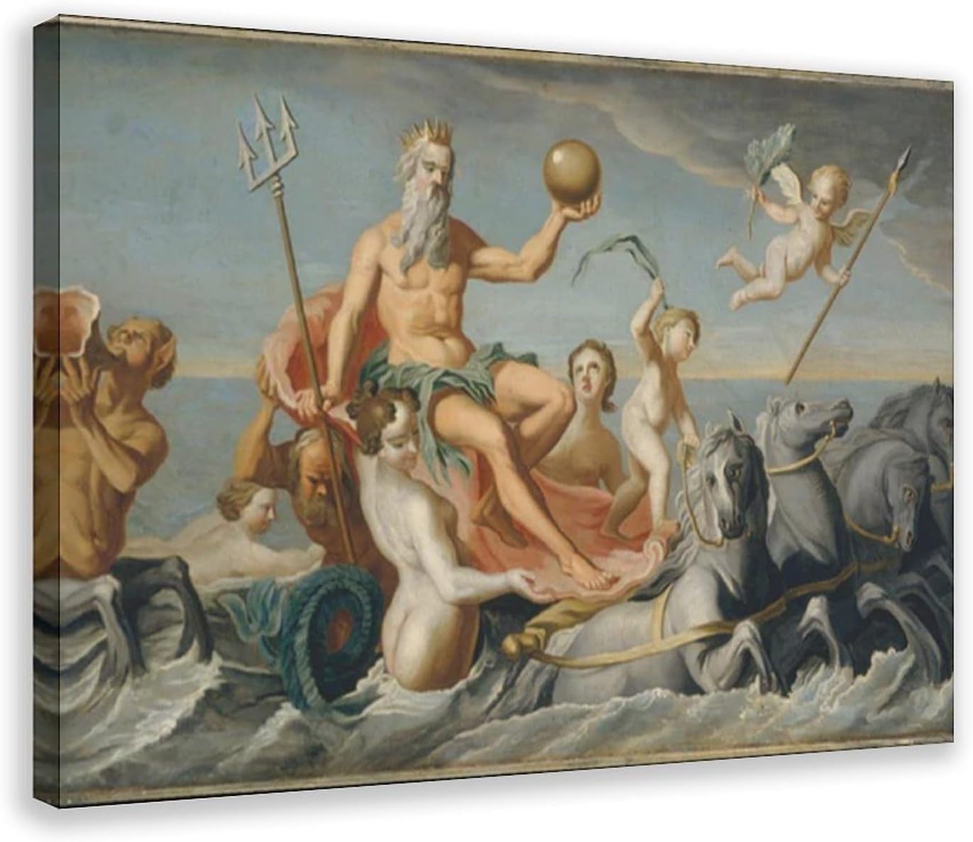 John Singleton Copley The Return of Neptune Canvas Poster Wall Art Bedroom Office Kitchen Decor Gifts 24x36inch(60x90cm)