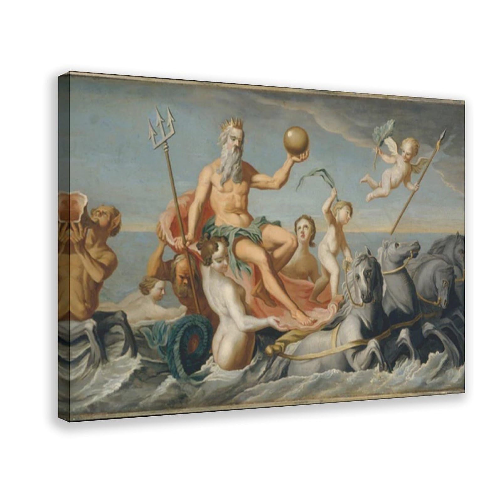 John Singleton Copley The Return of Neptune Canvas Poster Wall Art Bedroom Office Kitchen Decor Gifts 24x36inch(60x90cm)