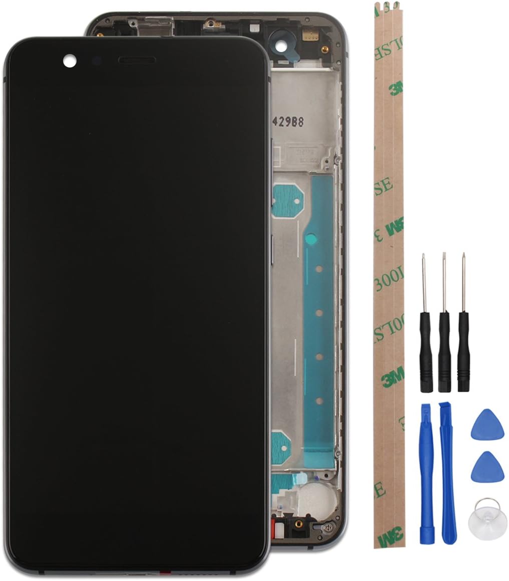 Ocolor Repair and Replacement LCD Display + Touch Digitizer + Frame for Huawei P10 Lite (Black)