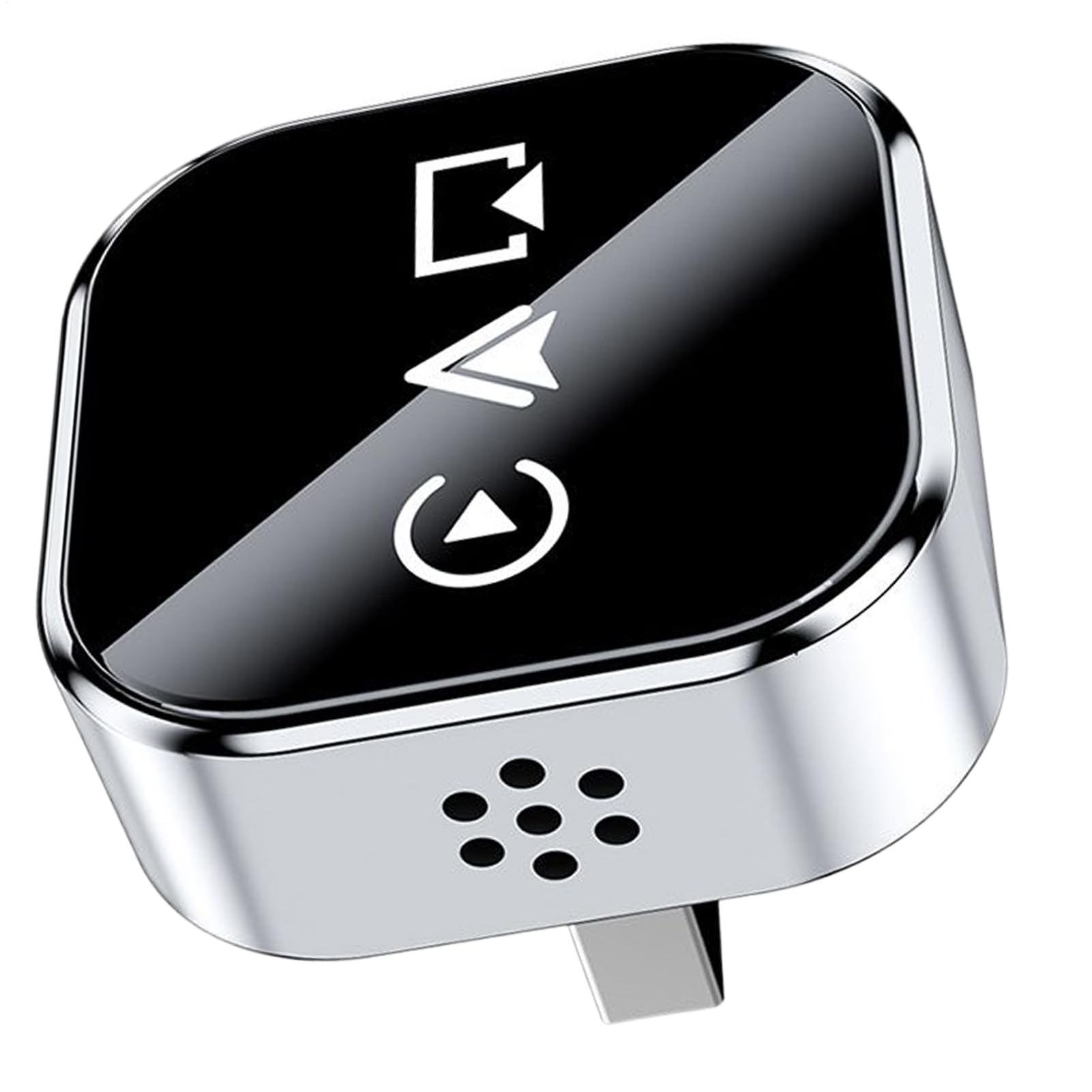 Adapter Screen Mirroring – Wired to Wireless Player Device for Audio Link, Streaming Movie and Phone Media Playback with Plug-and-Play Convenience for Vehicle Entertainment, Compact Design