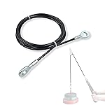 J Bryant Fitness Gym Cable Fitness Pulley Thick 5mm Heavy Duty Steel Wire Rope for Home Gym Cable Pulley Machine Accessories (Type-A, 118)